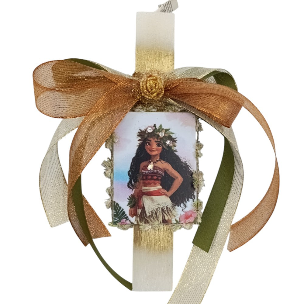 PapellΛαμπάδα Χειροποίητη Πλακέ Αρωματική Moana Καδράκι Με Στραςpapell.gr